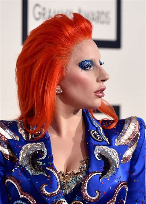 Lady Gaga Goes Full Tilt David Bowie At This Year S Grammy Awards