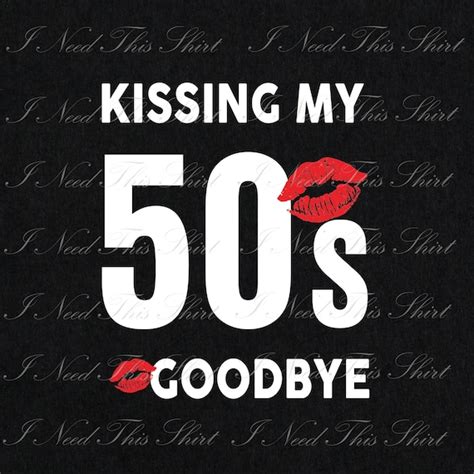 Kissing My 50s Goodbye Digital File Download Red Lipschapter Etsy
