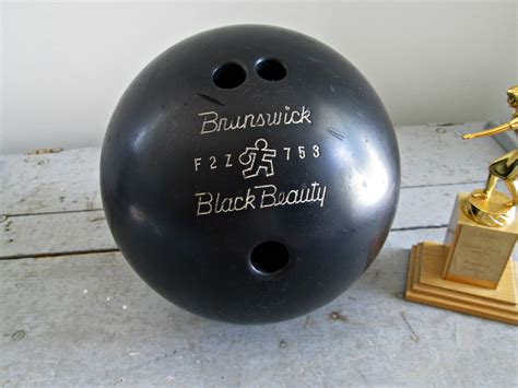 Vintage Brunswick Bowling Ball Black Beauty Bowling Ball Etsy Canada