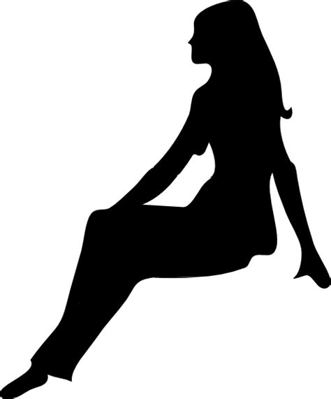 Sitting Woman Silhouette Clip Art At Vector Clip Art Online
