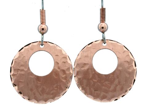 Teardrop Hammered Copper Earrings Copper Jewelry Earrings