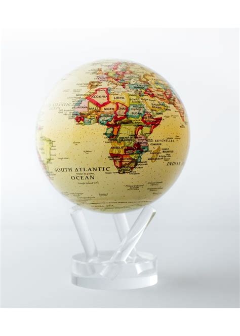 Mova Globe Political Map Yellow 45 Khaya Home Decor And Design