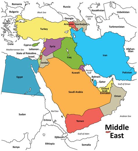 The Middle Eastern Countries Get Latest Map Update