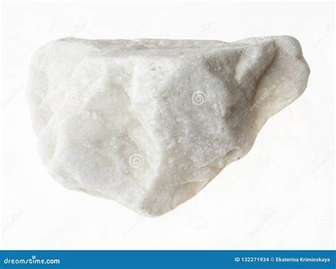 Raw White Marble Stone On White Background Stock Photo Image Of