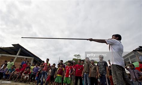 A Man Of The Wounaan Nonam Indigenous Ethnic Group Takes Part In The