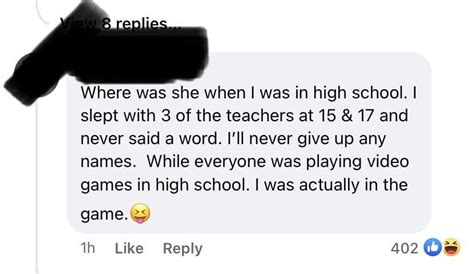 On An Article About A Teacher Caught Having Sex With Her Student R