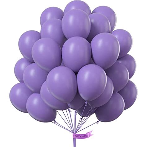 Partywoo Purple Balloons 75 Pcs 12 Inch Latex Balloons Lilac Balloon