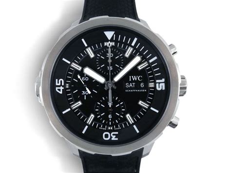 Iwc Aquatimer Chronograph 44mm Watch Fashioned In Stainless Steel