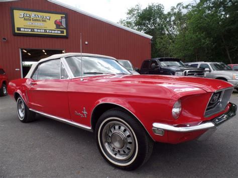 Classic 1968 Ford Mustang Convertible 289ci V8 3 Speed Manual 59 Photos