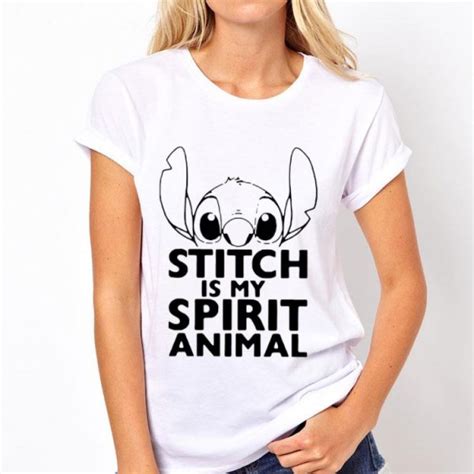 Stitch Is My Spirit Animal Shirt Hoodie Sweater Longsleeve T Shirt