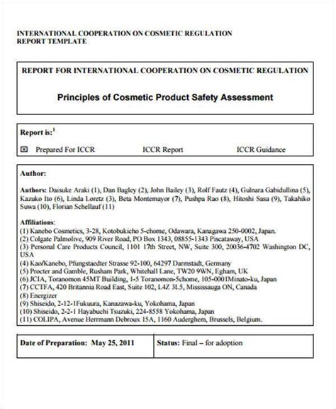 Annual security & fire safety report 2020. Safety Report Templates - 16+ PDF, Word, Apple Pages ...