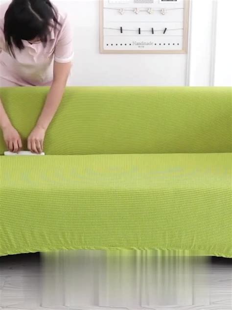High Stretch Gray Couch Cover One Piece Sofa Slipcover Furniture Protector Elastic Buy Sofa