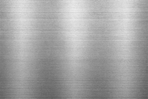 Silver Metal Texture Of Brushed Stainless Steel Plate Stock Photo