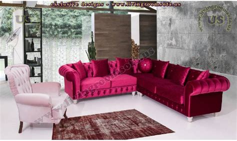 2 out of 5 stars. Velvet chesterfield sectional sofa set red white luxury elegant - Exclusive Design Ideas