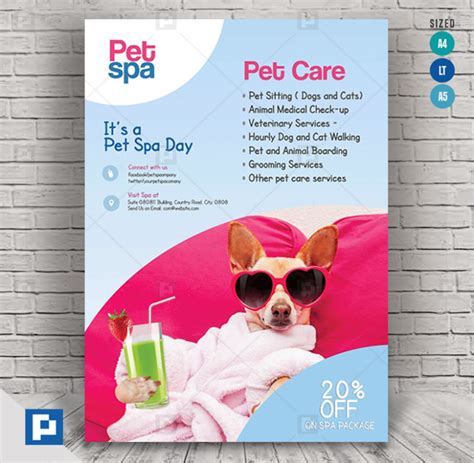 Pet Salon And Grooming Flyer Psdpixel