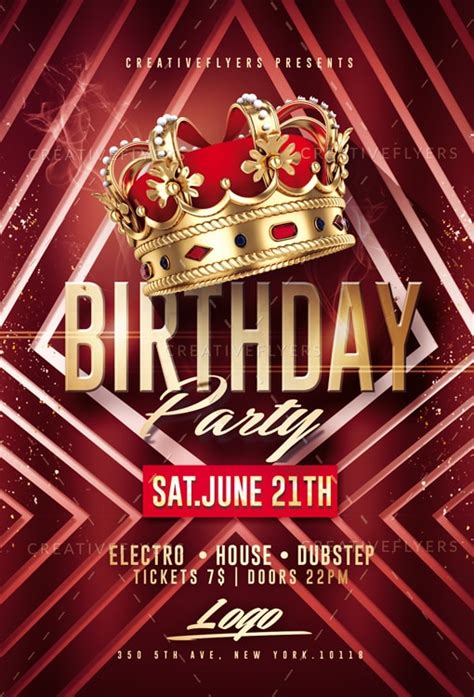 Promote your party , club free flyer templates can be very useful for saving a lot of time and implementing many creative you are welcome to get our amazing category free flyer templates in psd for your professional work. Birthday Party Flyer PSD Templates ~ CreativeFlyers
