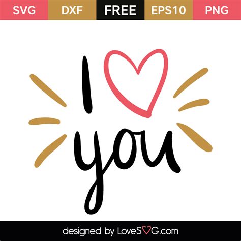 I love you | Lovesvg.com