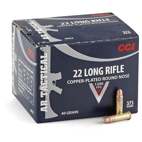 22 Lr 40 Grain Copper Plated Roundnose 375 Rds 206311 22lr Ammo