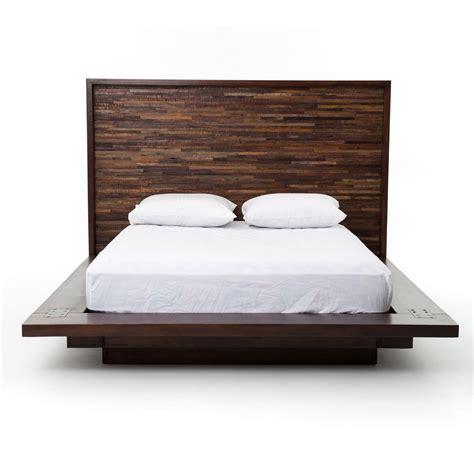 Reclaimed Wood Rustic Devon King Platform Bed Frame Zin Home