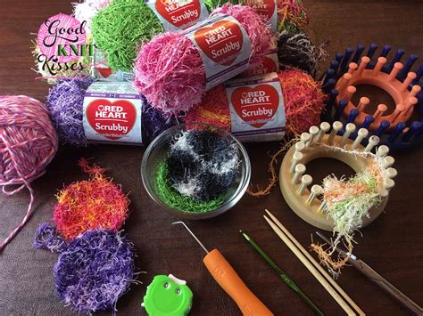 One method, particularly handy when you're on the go, is by using a small round or long loom to knit panels of knitted fabric which you can later sew together to make a. Loom Knit Scrubby - Stack scrubbies in a mason jar ...