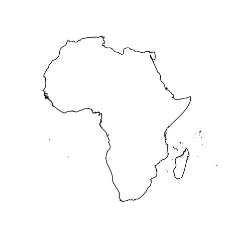 Simple Outline Map Of Africa