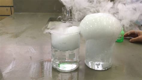 Sublimation Dry Ice Detergent And Water Youtube