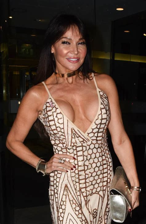 Lizzie Cundy Ageless Sex Appeal With Never Ending Neckline Cleavage Daily Star