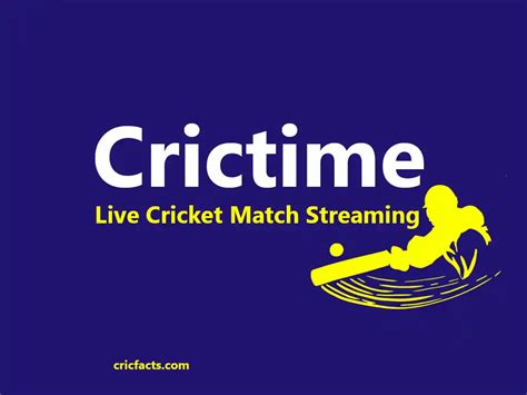 Crictime Live Cricket Match Streaming 2023 Online Free Watch Icc World