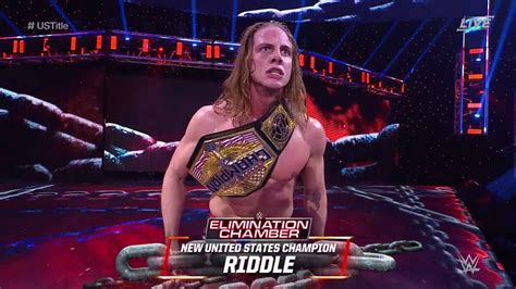 Matt Riddle Wins United States Title At Elimination Chamber ITN WWE