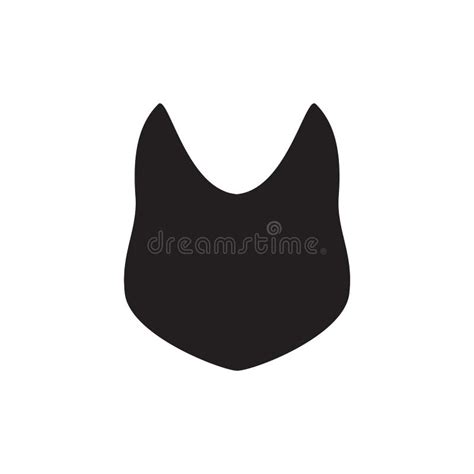 Simple Black Cat Head Silhouette Company Logo Design In Minimal Style