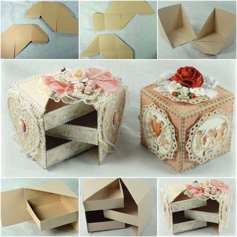 Diy Beautiful Secret Jewelry Box From Cardboard