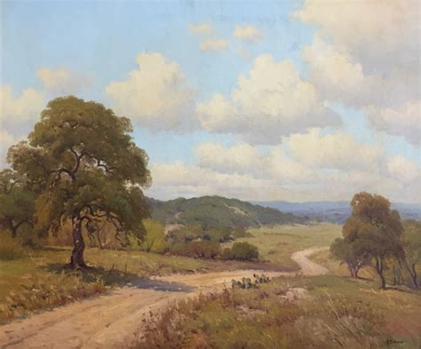 Porfirio Salinas Hill Country Road 1851 Texas Art Vintage
