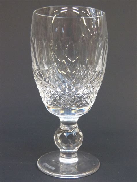 A set of five Waterford Crystal Colleen pattern port glasses, 11cm tall.