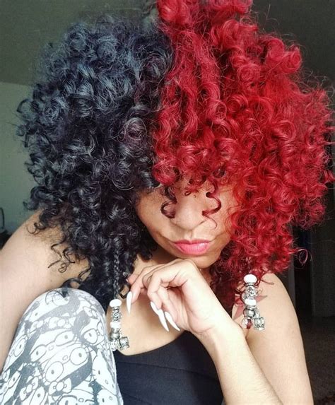 However, if you want something bold, try bleaching your hair at home for a radical new look. queenoftemporarycolors: "Another Split Decision 🍒/🖤 Red ...