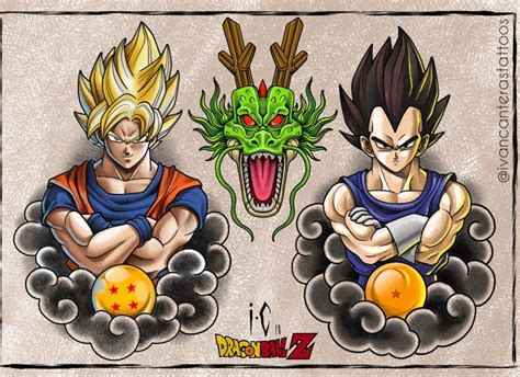 Dragon ball fighterz sports a large roster filled with iconic characters from the incredibly popular dragon ball series. Goku & Vegeta, Dragon Ball Z | Tatuagens de anime ...