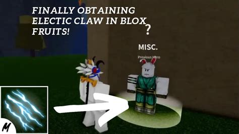 Finally Obtaining Electric Claw Blox Fruits Youtube