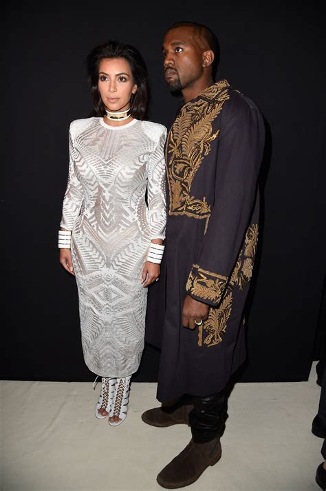 Kim Kardashian Paris Fashion Week The Balmain Show September 2014