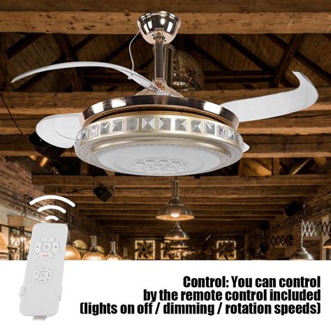 Enjoy free shipping on most orders. EBTOOLS 42'' inch Retractable Chandelier Ceiling Fan w ...