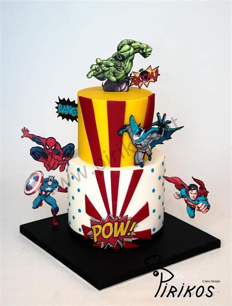 List of stunning avengers cake design image ideas that can inspire you to have custom cake designs for upcoming birthdays, weddings, anniversaries. Pirikos, Cake Design - Visit to grab an amazing super hero ...