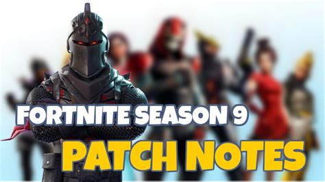 Fortnite Season 9 Patch Notes Vaulted Pump Youtube