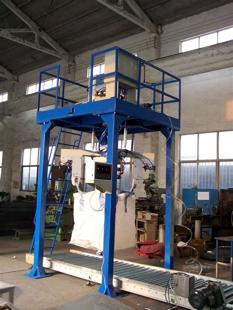 Wheat / Corn / Rice Automatic Weighing And Bagging Machine For Ton Bag ...