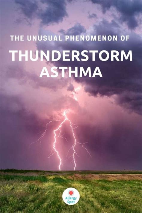 The Unusual Phenomenon Of Thunderstorm Asthma Allergy Spot