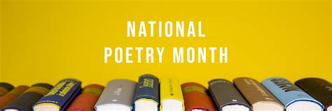 13 Facts About National Poetry Month