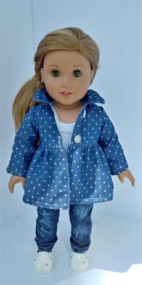 doll coat 18 inch doll clothing fits like american girl doll etsy american girl doll