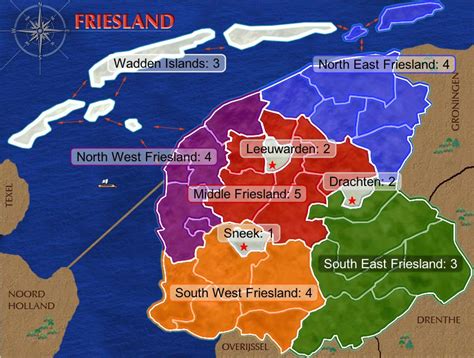 Gemeenten Friesland Kaart Kaart