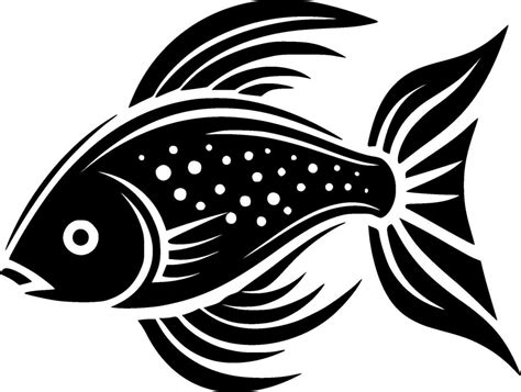 Fish Black And White Vector Illustration 28002746 Vector Art At Vecteezy