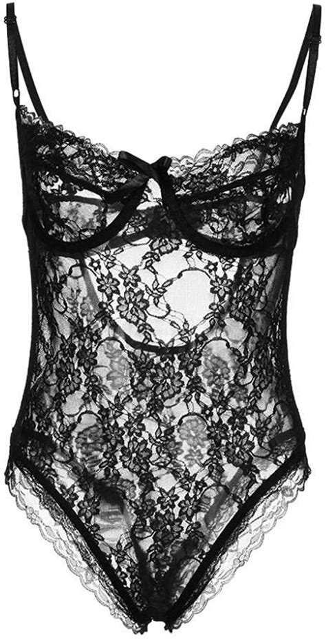 Womens Erotic Lingerie Sets Sexy Lingerie Women Underwear Sleepwear Lace Bow Underwire Bodysuit
