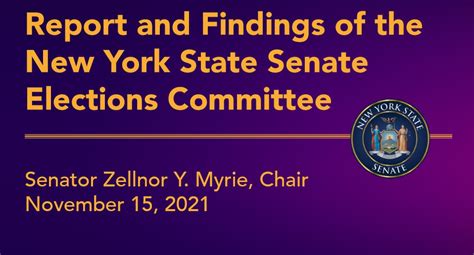 State Senate Elections Committee Report Mylo