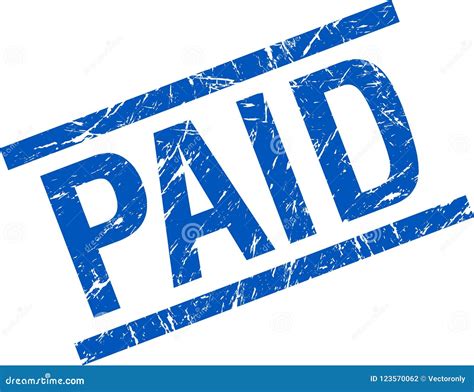 Paid Stamp Stock Vector Illustration Of Paid Insignia 123570062