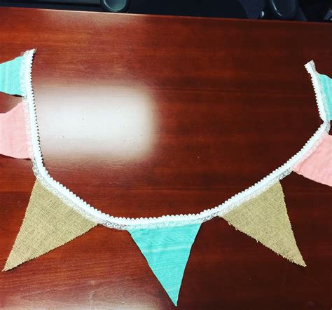 Make your very own pennant from scraps of fabric! #diywedding #